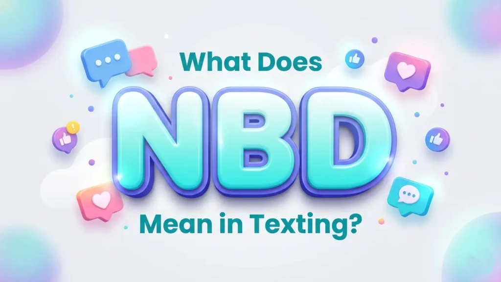 What Does NBD Mean in Texting