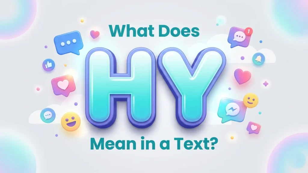 what does hy mean in a text