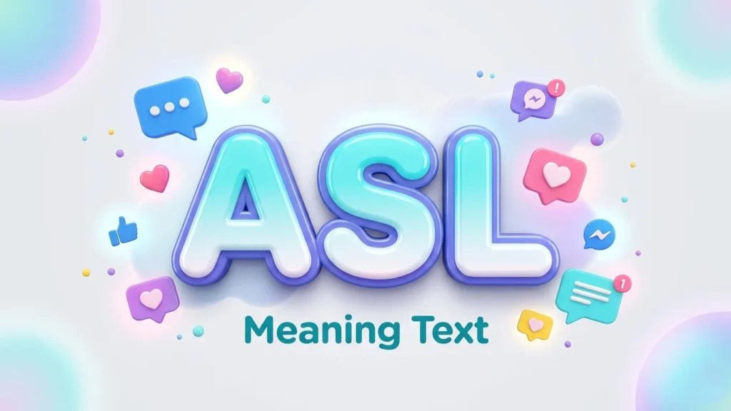 asl meaning text