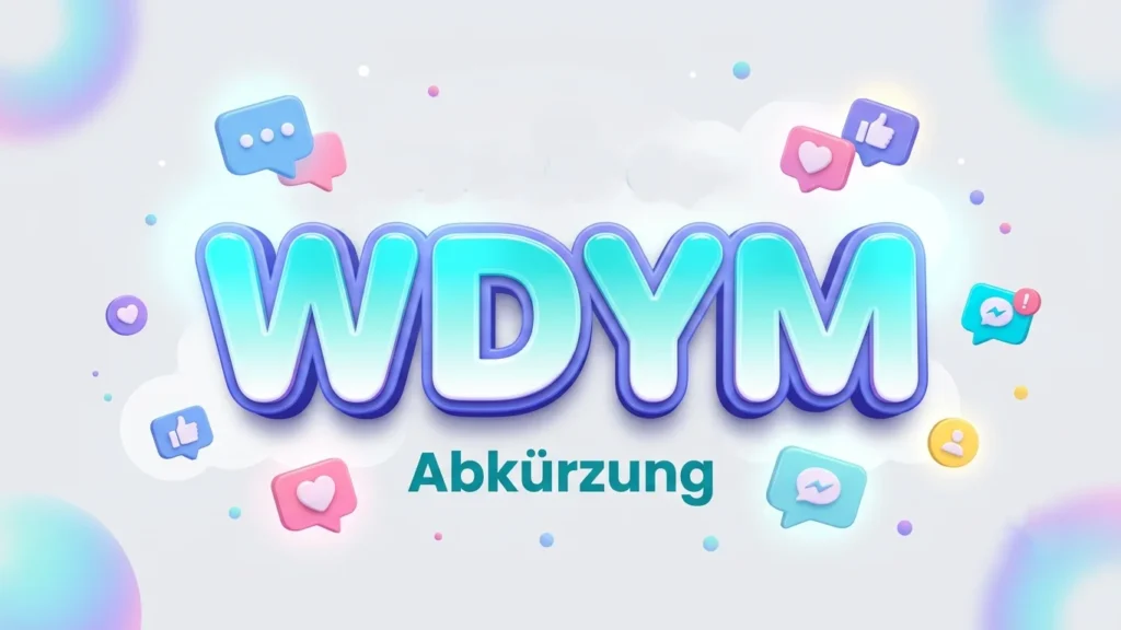 WDYM Abkürzung: Bedeutung, Beispiele und Verwendung