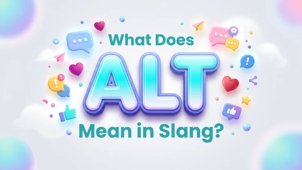 what does alt mean in slang