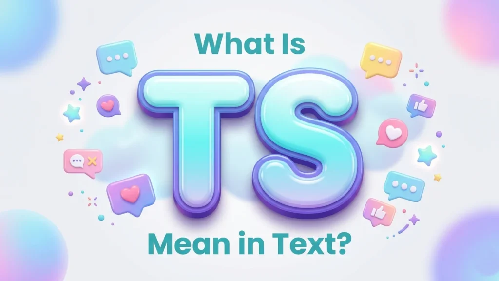what is ts mean in text
